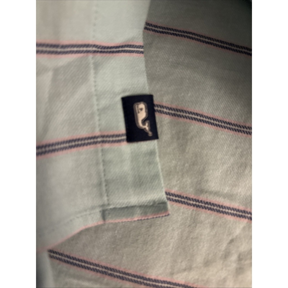Vineyard Vines Mens Shirt Size 2XL Slim Longshore Light Teal - Picture 4 of 5
